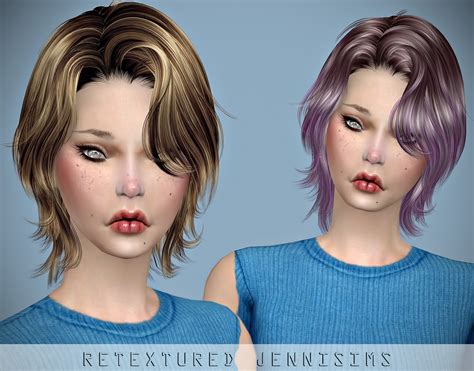 Downloads Sims 4 Newsea Pineapple Hair Retexture Male Female Jennisims