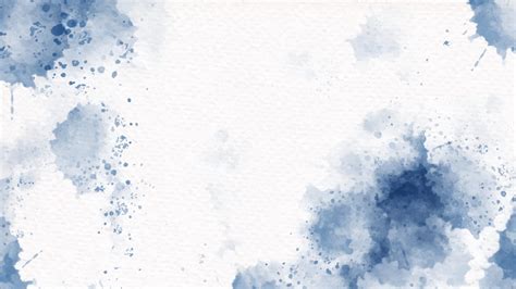 Navy Blue Indigo Colorful Watercolor Splash On Paper Background 4837166