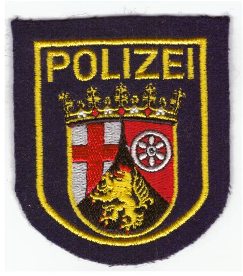 Rheinland Pfalz Germany Ordnungs Polizeipolice Shoulder Pa