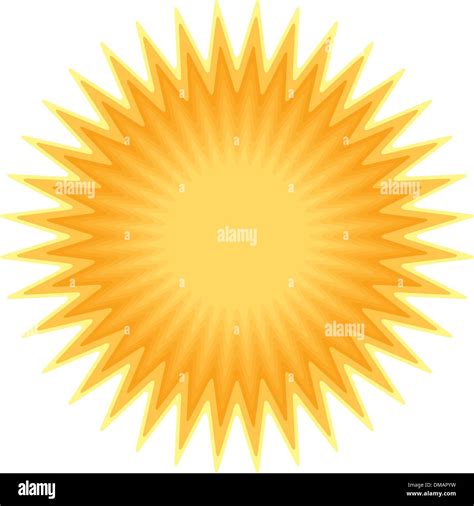 Vector Sunburst Shape Stock Vector Image And Art Alamy