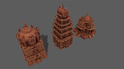 Indian Temples Download Free 3d Model By Yanix 12b72db Sketchfab