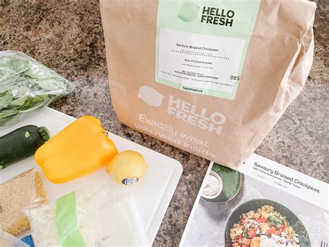 A Year Of Boxes™ Hellofresh Canada Review Savoury Braised Chickpeas