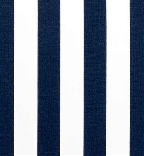 Navy Blue And White Stripe Fabric By The Yard Designer Nautical Etsy