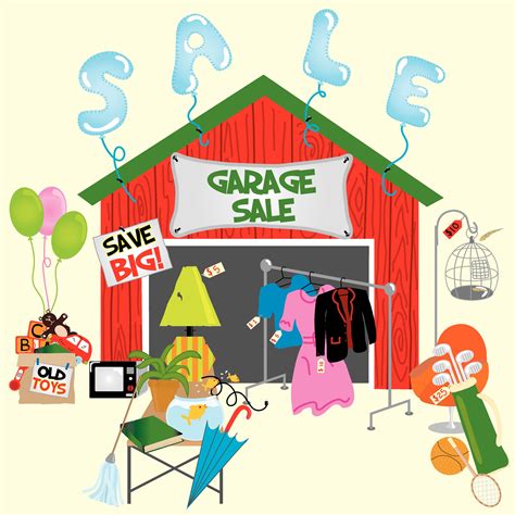 Indoor Garage Sale Cartoon Clipart Best