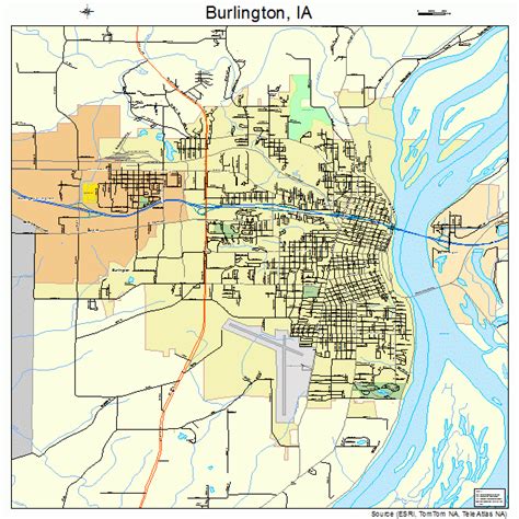Burlington Iowa Street Map 1909550