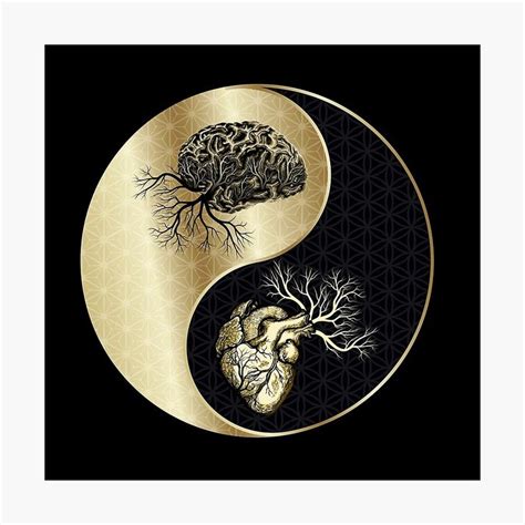 Harmony Of Heart And Mind Yin Yang Shower Curtain By Laotzuquotes