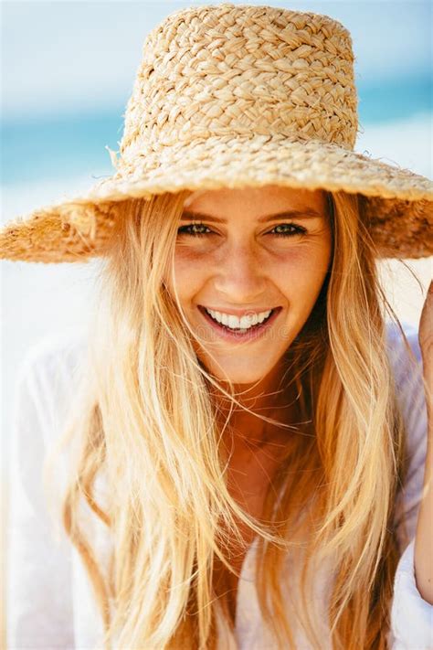 Portrait Of Beautiful Blond Girl On The Beach Stock Image Image Of Sand Beautiful 39876075