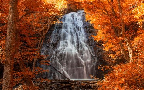 Appalachian Mountains Autumn Landscape Waterfall Fall Landscape