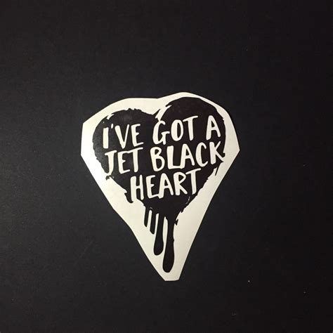 5sos Jet Black Heart 5 Seconds Of Summer Sticker By Lmrstore