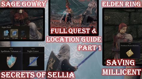 Elden Ring Sage Gowry Full Questline Secrets Of Sellia How To Save Millicent Unlock Seals