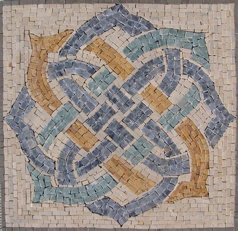 Roman Mosaic Accent Tile Mercia Geometric Mozaico