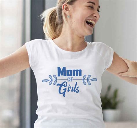 mom of girls mothers day t shirt tenstickers