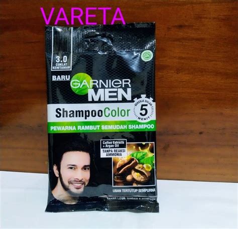 Jual GARNIER Men Shampoo Color 3 0 COKLAT KEHITAMAN Pewarna Rambut Di