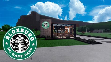 Roblox Bloxburg Starbucks Café Speed Build And Tour September 12