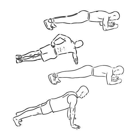Premium Vector The Vector Illustration Of The Fit Athlete Doing Plank