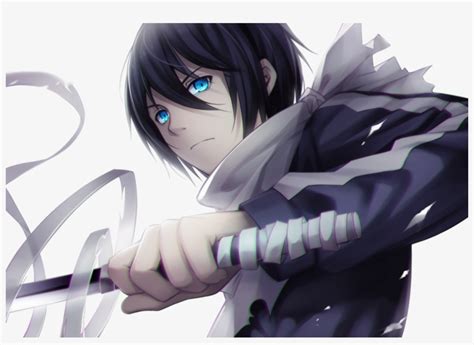 Yato Noragami Render Anime Boys With Black Hair And Blue Eyes