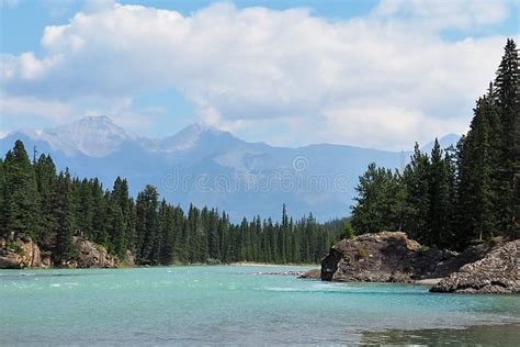 River Close To Banff National Park Stock Photo Image Of River View