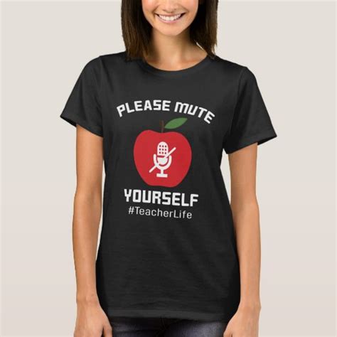 Please Mute Yourself Svg Png Teacher Life Apple Svg Microphone T Shirt