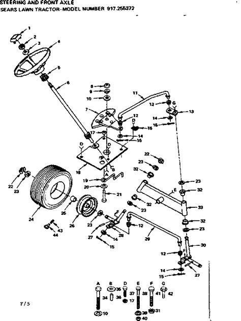 Craftsman Garden Tractor Steering Parts Fasci Garden