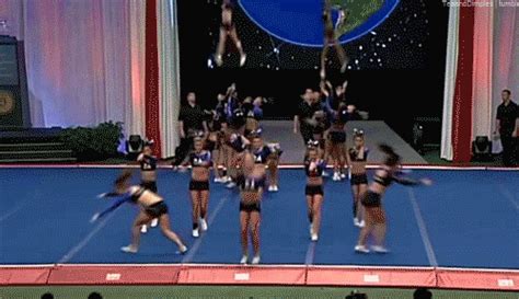 The Girl In The Front Is Toe Touch Goals Toetouch Goals Uca Cheer Cheer Dance Cheer Team