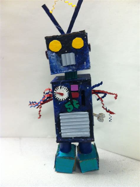 Robot Cardboard Sculpture By Giselle Grade 11 Cardboard Sculpture