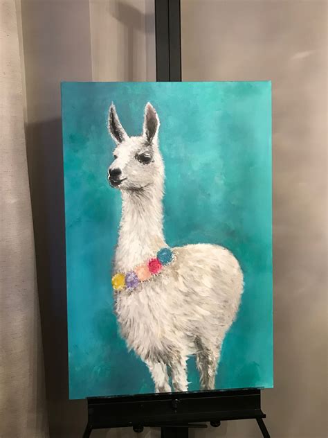 Pin By Kathleen Drolette Stauss On Watercolor Painting Ideas Llama