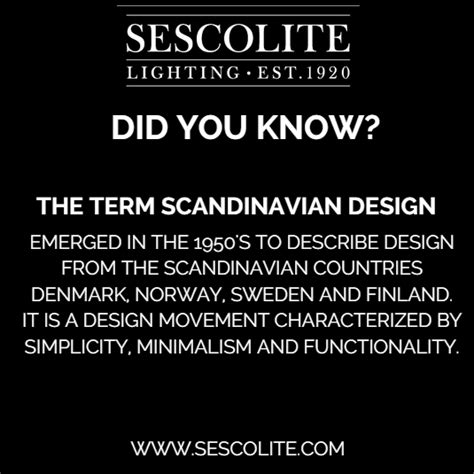 The Term Scandinavian Design Emerged In The 1950s To Describe Design