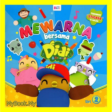 Myb Buku Mewarna Bersama Didi And Friends Sticker Siri 2 Prima Kids