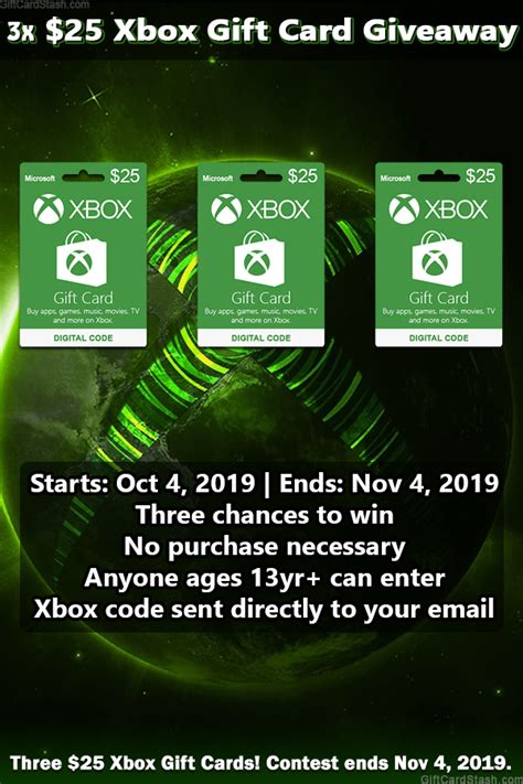 The website in beta version if you found any errors please report us at email protected 3x $25 Xbox Gift Card Giveaway by GiftCardStash | Xbox gift card, Xbox gifts, Free gift cards