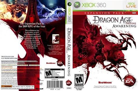 Dragon Age Origins Awakening Expansion Ntsc Front Xbox 360 Cover