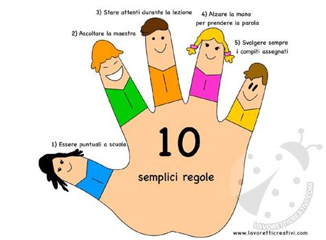 10 Regole Scolastiche Lavoretti Creativi