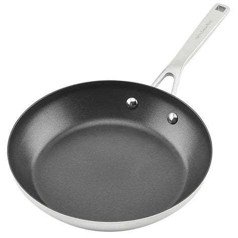 Kitchenaid® Nonstick 3 Ply Stainless Steel Fry Pan Bed Bath And Beyond