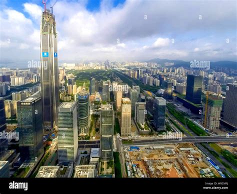 Aerial View Of The Ping An International Finance Center Ifc Tower