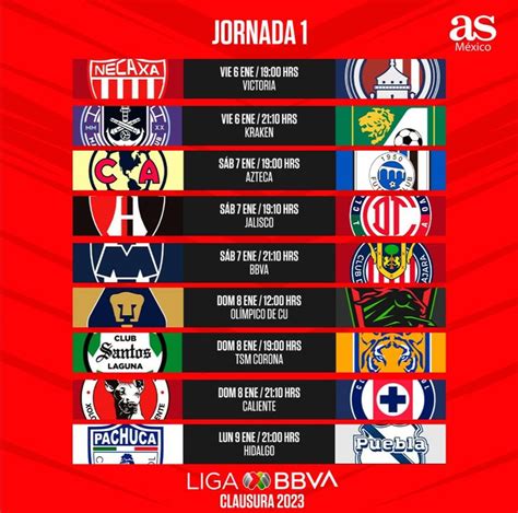 Liga MX da a conocer calendario del Clausura AS México