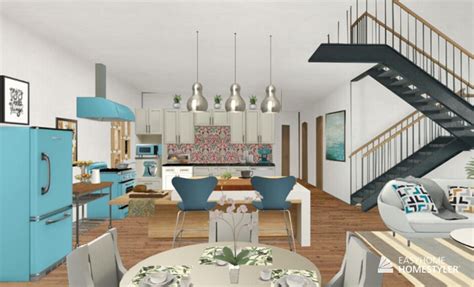 Homestyler's powerful floor plan and 3d rendering tool allows you to easily realize furnished plan and. 5 Colourful makeover ideas for your neutral kitchen - Homestyler