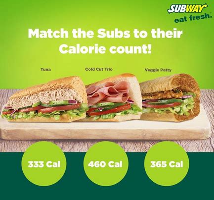 All subway® sandwiches and salads are made to order, right in front of you, to your specifications, using the ingredients you select from a wide variety of meats, vegetables, fresh baked breads and flavorful condiments and sauces. Using The Subway Calorie Counter | Nutrition Facts : The ...