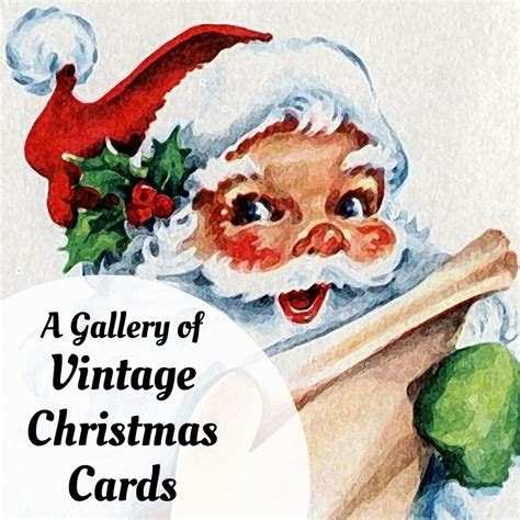 Vintage Christmas Art Images Of Antique Nostalgic Holiday Greetings