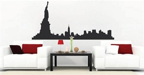 New York Skyline Wall Decal Skylines Wallpaper Decal Stickers Large City Skyline Murals