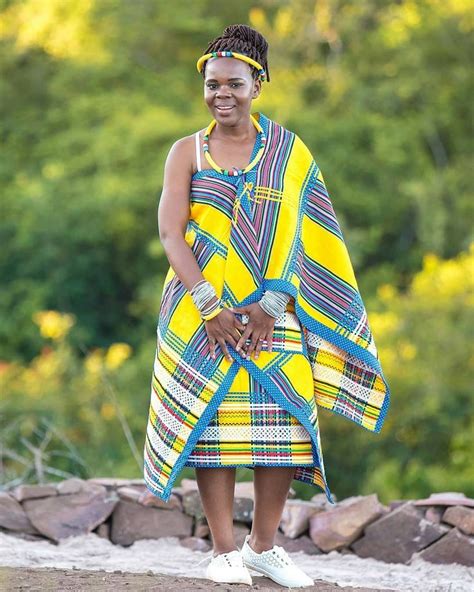 Wedding Tswana Shweshwe Dresses African Traditional Wear Venda