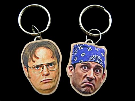 Michael Scott And Dwight Schrute Keychains The Office