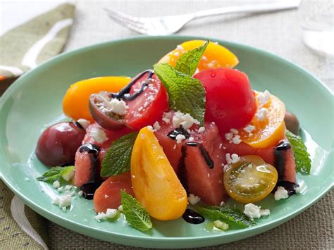 Refreshing Watermelon And Heirloom Tomato Salad Recipes