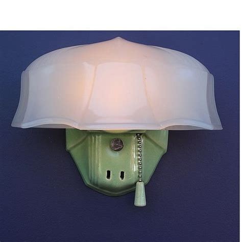 Vintage bamboo pendant light, hard wired, handmade, unique, retro, boho modern. *vintage Bungalow Green Wall Fixture | Antique light ...