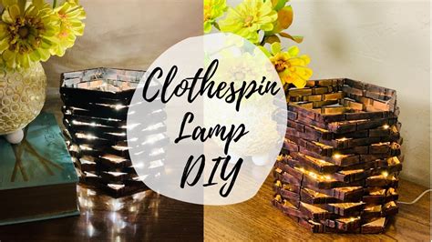 Easy Clothespin Night Lamp Diy Youtube