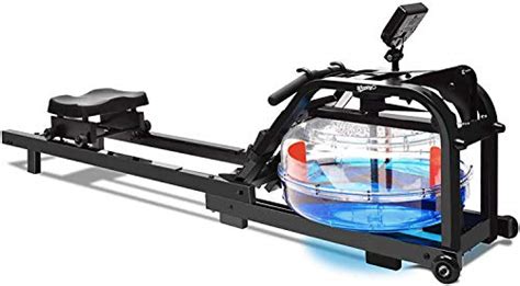 Winningo Water Rowing Machine Upgraded Water Rower With Dual Rails