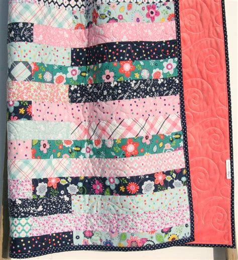 Jelly Roll Quilt Pattern Striped Out Strip Throw Easy Beginner Etsy