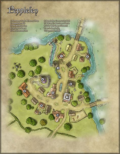 New Small Village Rpg Map Amazing Concept