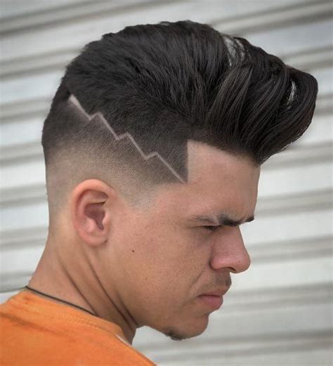 The 90s drape haircut was a major men's hair fad adhered to by celebs like nick carter, johnny. Lightning Hardline Design with Pompadour-40 Cool Haircut ...