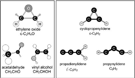 Ethylene Oxide And Its Isomers Left Vinyl Alcohol Has Two Stable