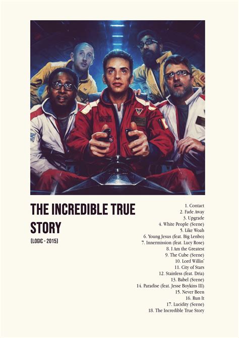 Logic The Incredible True Story 2015 Album Cover Minimalistic