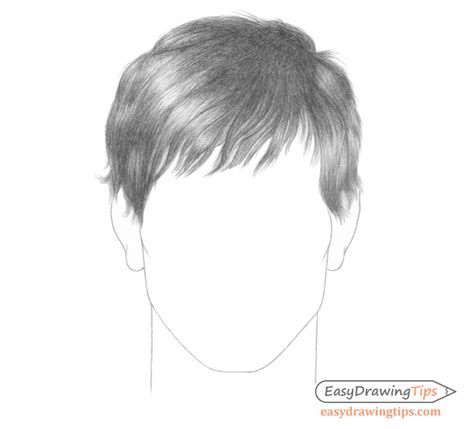How To Draw Male Hair Step By Step Easydrawingtips